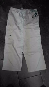 NUEVOS CON ETIQUETAS PANTALONES DE MUJER ADAR PLUS SARGA BLANCO SCRUB 2X PEQUEÑOS - Imagen 1 de 3