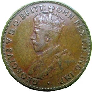 1929 AUSTRALIA PENNY COIN - # 89/6/24 - Picture 1 of 3