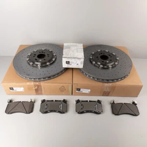 New Front Mercedes GLS 63 AMG GLE 167 EQS 295 carbon ceramic brake discs pads - Picture 1 of 2