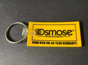 Osmose Wood Products Advertising Keychain Key Fob Ring - Picture 1 of 2