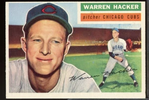 1956 Topps Baseball #282 Warren Hacker - Foto 1 di 2