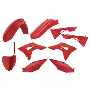 POLISPORT PLASTIC BODY KIT RED Honda CRF450R CRF250R 17-21 90722 fitment in - Picture 1 of 1