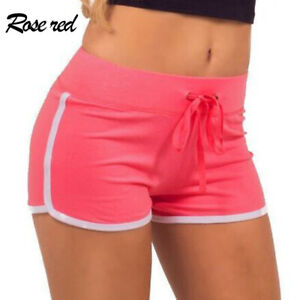 Pantalones cortos deportivos 2 en 1 de cintura alta para mujer,ropa deportiva para correr,Yo #Pink 