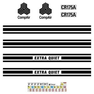 Compair CR175A Decal Kit - Aftermarket Stickers Repro Air Compressor Decal Kit - Picture 1 of 1