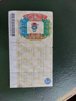 biglietto / Ticket calcio Trofeo Tim Milan-Inter-Juventus 2004 Italia - Immagine 1 di 2