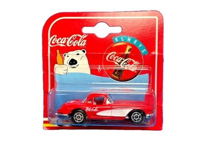 1997, Majorette, Coca-Cola Radio Grill, 1958 Red Chevy Corvette, 1:64, #279, NIP - Image 1 of 4