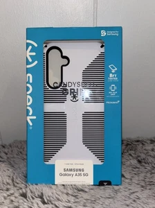 Speck CandyShell Grip Hülle für Samsung Galaxy A35 5G Weiß/Schwarz Neu - Bild 1 von 9