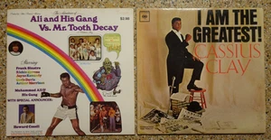 2 LP Vinyl Lot: Cassius Clay I Am The Greatest / Muhammad Ali Fights Tooth Decay - Picture 1 of 24