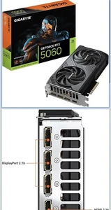 GIGABYTE GeForce RTX 5060 WINDFORCE OC 8G Graphics Card, 8GB 128-bit GDDR7 - Picture 1 of 6