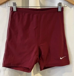 Vintage Nike Athletic Compression Shorts Size Medium 8-10 Red - Picture 1 of 5