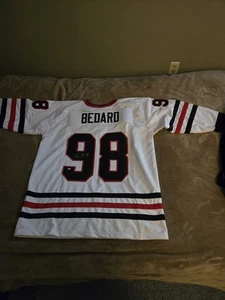 Connor Bedard Signed Autographed Pro Style Chicago Blackhawks Jersey with COA - Picture 1 of 4