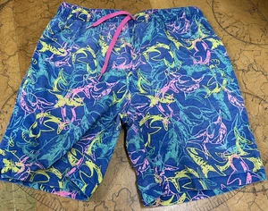 Chubbies bunt Neon Hai gemustert Badehose Shorts große Fotos 4 Größe - Bild 1 von 12