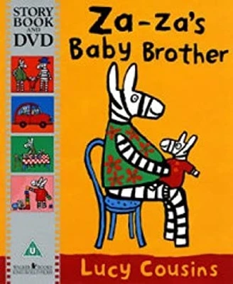 Za-Za's Baby Brother Story Book and DVD Paperback Lucy Cousins - Image 1 of 2