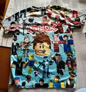 Roblox kid T-shirt Boys Game Child Cartoon Short sleeve top - Picture 1 of 3