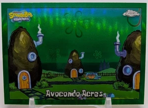 🔥2025 Topps cromo Bob Esponja algas refractor verde #176 acres de aguacate🔥 - Imagen 1 de 3