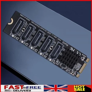 M.2 MKEY PCI-E Riser Card NVME To SATA Expansion Card Converter SATA3.0 Adapter - Afbeelding 1 van 21