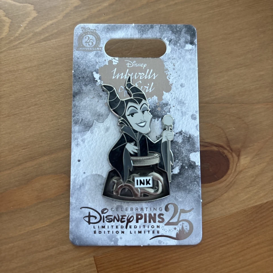 Pin Disney Inkwells of Evil Maléfica le 4000 WDW Edición Limitada Foto 1 de 2