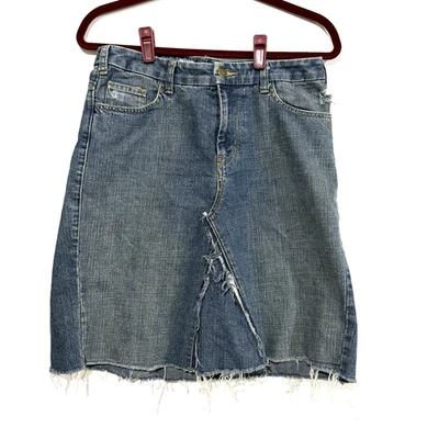 Falda vaquera deportiva Y2K New York para mujer talla 8 rodilla retro indie cottage core Foto 1 de 4