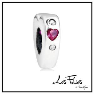 Distanziale Cuore con strass cuoricino - Les Folies (Modello Pandora) - Foto 1 di 10