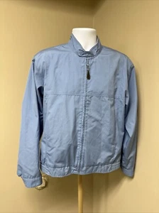 London Fog High Neck Zip Up Jacke Blau Herren 40 Sportlich Klassisch Vintage Gorpcore - Bild 1 von 9