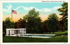 Tulsa, Oklahoma OK - View of Wading Pool Central Park - Vintage Postcard