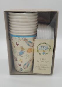 Meri Meri Beatrix Potter Peter Rabbit Hot Drink Cups, Sleeves, Lids 8 ct.