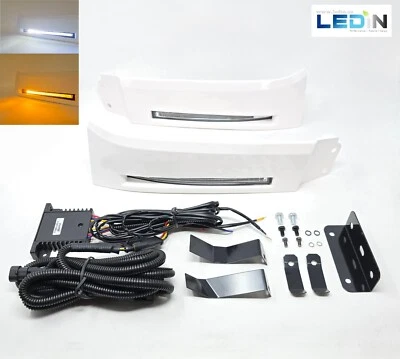 For 2007-2013 Toyota Tundra Sequoia LED SMD DRL Bumper Filler Fog Lights Signal - Image 1 of 4