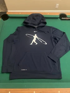 Ken Griffey Swingman Hoodie Men Medium Blue Nike Thermafit Baseball Sweatshirt - Picture 1 of 7