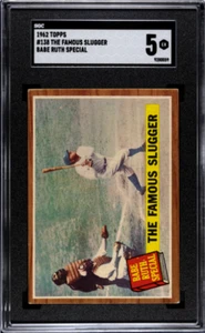 1962 Topps Babe Ruth Special  Famous Sluggers #138 SGC 5 - Picture 1 of 2
