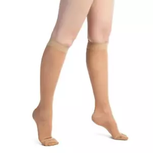 Women's USA Made Sheer Graduated Compression Socks 15-20 mmHg Moderate Pressure - Picture 1 of 4
