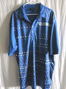 Sligo Golf Shirt Mens 3X Polo Moisture Wick Blue Gray  - Picture 1 of 10