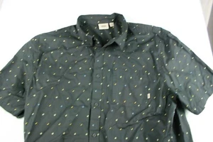 CAMISA VANS HOMBRE TALLA XL NEGRA ESTAMPADO MANGA CORTA ABOTONADA - Imagen 1 de 7