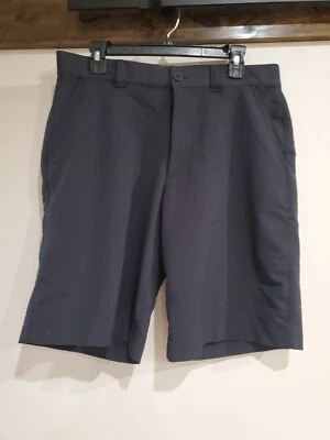 Pantalones cortos de golf Under Armour 34 UA Performance para hombre rayas negras/blancas Foto 1 de 4