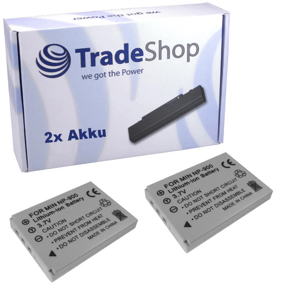 TRADE-SHOP 2x AKKU 950mAh Aldi Medion MD-85820 MD85820 battery