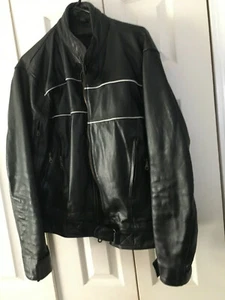 Men's Leather Motorcycle Riding Jacket - Bild 1 von 3