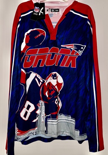 VETEMENTS Felpa con cappuccio NFL Team Apparel New England Patriots 87 Rob Gronkowski Brigade XL