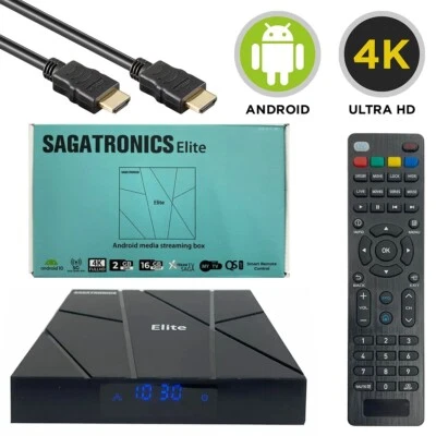Sagatronics Elite 4K UHD Dual-WiFi LAN HDMI Kartenleser Android 10 IP-Receiver - Bild 1 von 4