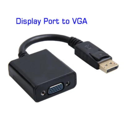 1080P DP2VGA DP Display Port Male to VGA Female Cable Adapter Converter for Dell - Image 1 of 4