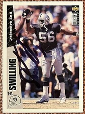 Pat Swilling Oakland Raiders 1996 Upper Deck Signed Auto Autograph Card