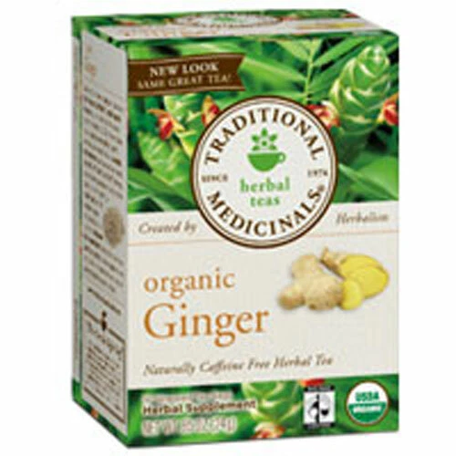 Organic Ginger Tea 16 Bags By Traditional Medicinals Foto 1 de 1