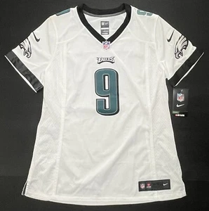 Rare Nike NFL Philadelphia Eagles Nick Foles 9 White Football Jersey Women’s L - Picture 1 of 14