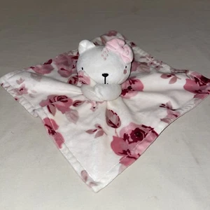 Modern Moments Gerber Baby weiche Plüsch Sicherheitsdecke rosa & weiß Kätzchen Katze - Bild 1 von 5