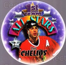 1995-96 Canada Games NHL POGS Inserts #12 Chris Chelios