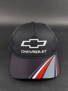 Gorra de béisbol Chevrolet Racing negra y roja Snapback talla única nueva - Imagen 1 de 7