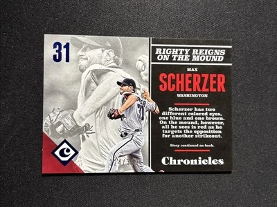 MAX SCHERZER - 2017 Panini Chronicles - Blue Foil #d 324/399 - Washington #28 - Image 1 of 2