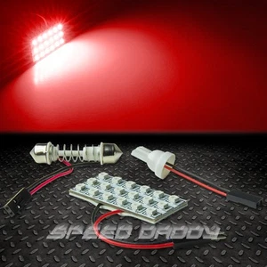 T10 18 SMD 18SMD 3528 CAR/TRUCK RED LED INTERIOR DOME/MAP 12V LIGHT BULB/PANEL - Bild 1 von 1