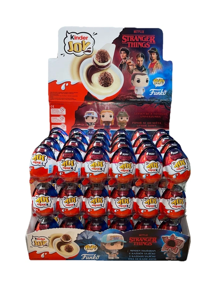 Stranger Things Kinder Joy Toy Collection Rare Limited Funko Edition 20g X2 Eggs - Image 1 of 4