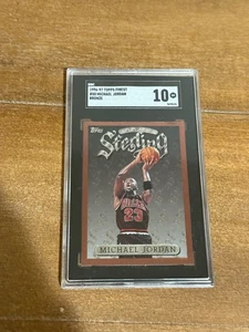 🔥🔥🔥RAR!! 1996 Finest #50 Michael Jordan Sterling Bronze SGC 10 GEM MINT - Bild 1 von 2