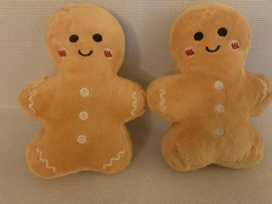 Juguetes blandos chirriantes Gingerbread Man x 2 6""’ - Imagen 1 de 3