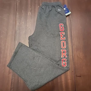 NWT UGA Georgia Football Champion Athletic Sweatpants Mens Dark Grey Sz XL Dogs - Picture 1 of 8